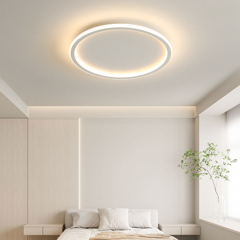 Skandinavisk rund loftlampe med LED-belysning