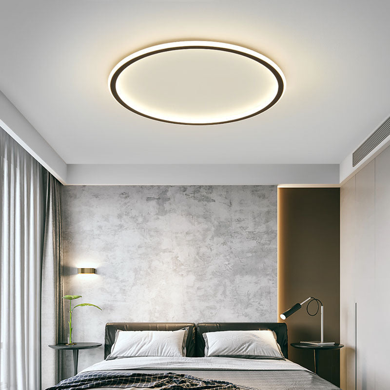 Skandinavisk rund loftlampe med LED-belysning