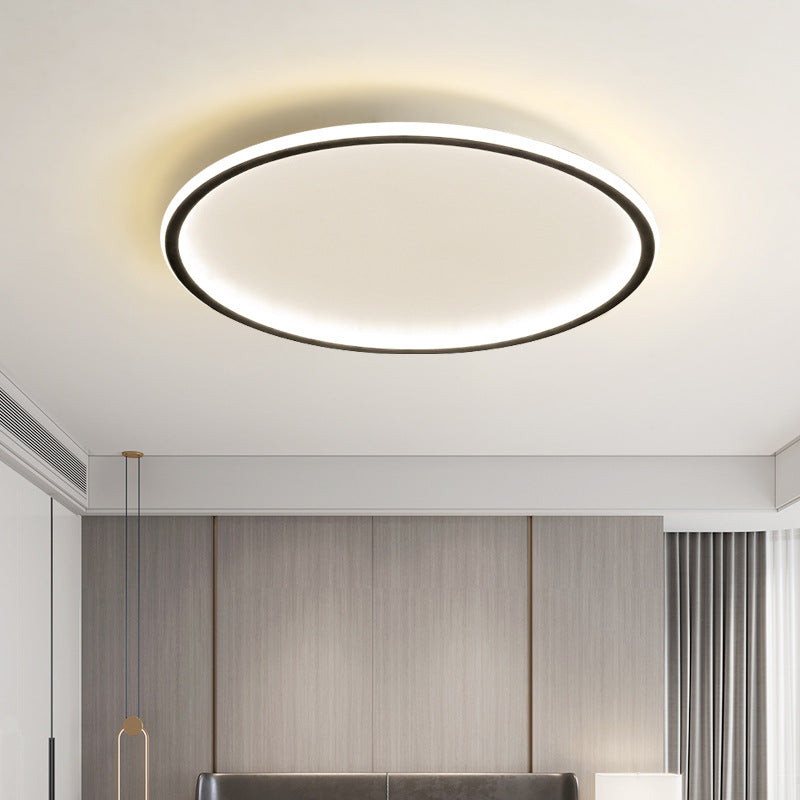 Skandinavisk rund loftlampe med LED-belysning