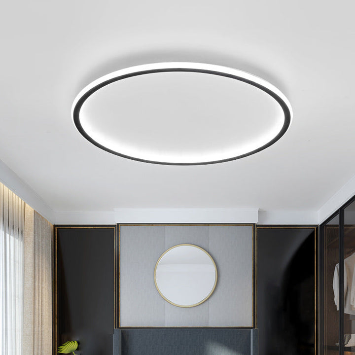 Skandinavisk rund loftlampe med LED-belysning