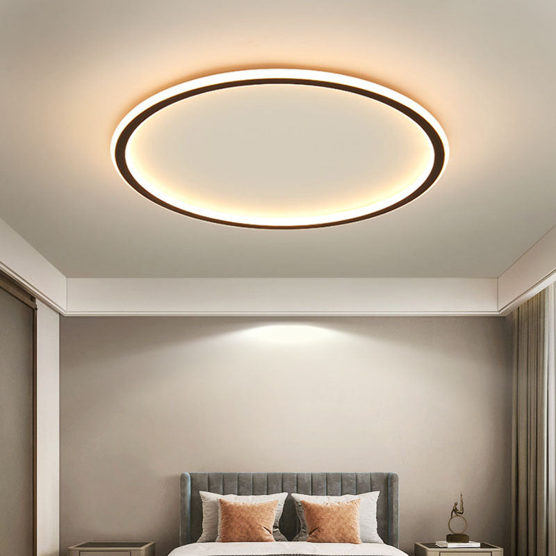 Skandinavisk rund loftlampe med LED-belysning