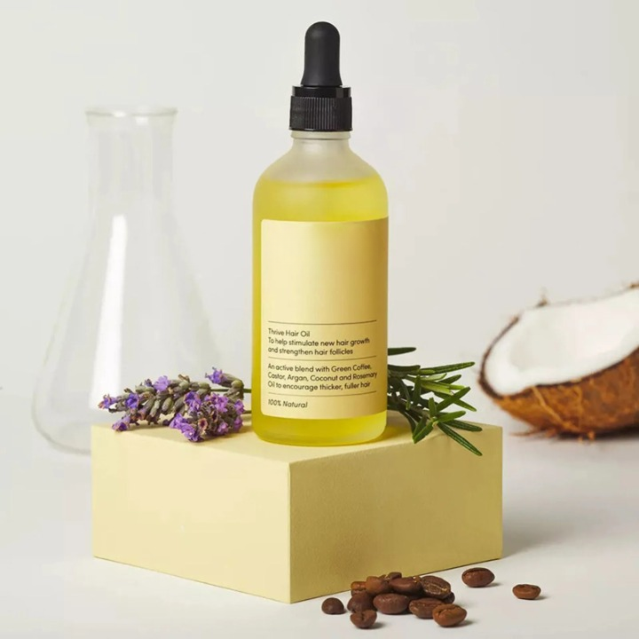 Vegansk hårvækstolie - 100% naturlig serum