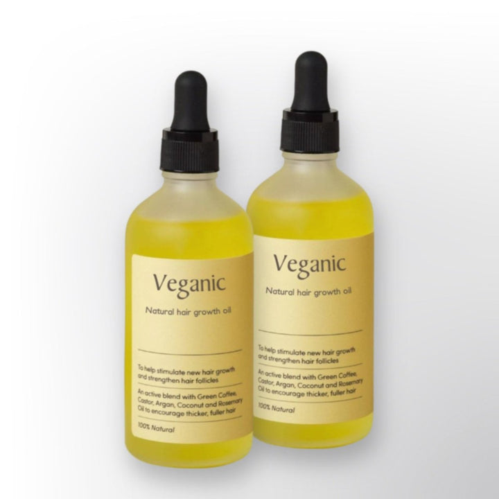 Vegansk hårvækstolie - 100% naturlig serum