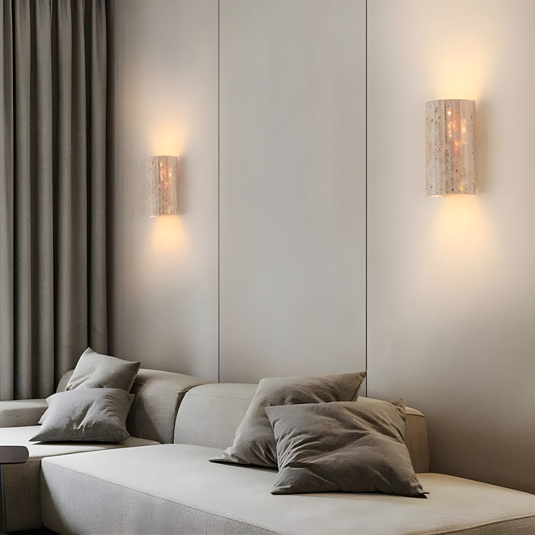 Væglampe i naturlig sten - elegant design