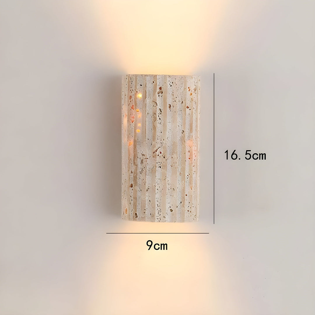 Væglampe i naturlig sten - elegant design