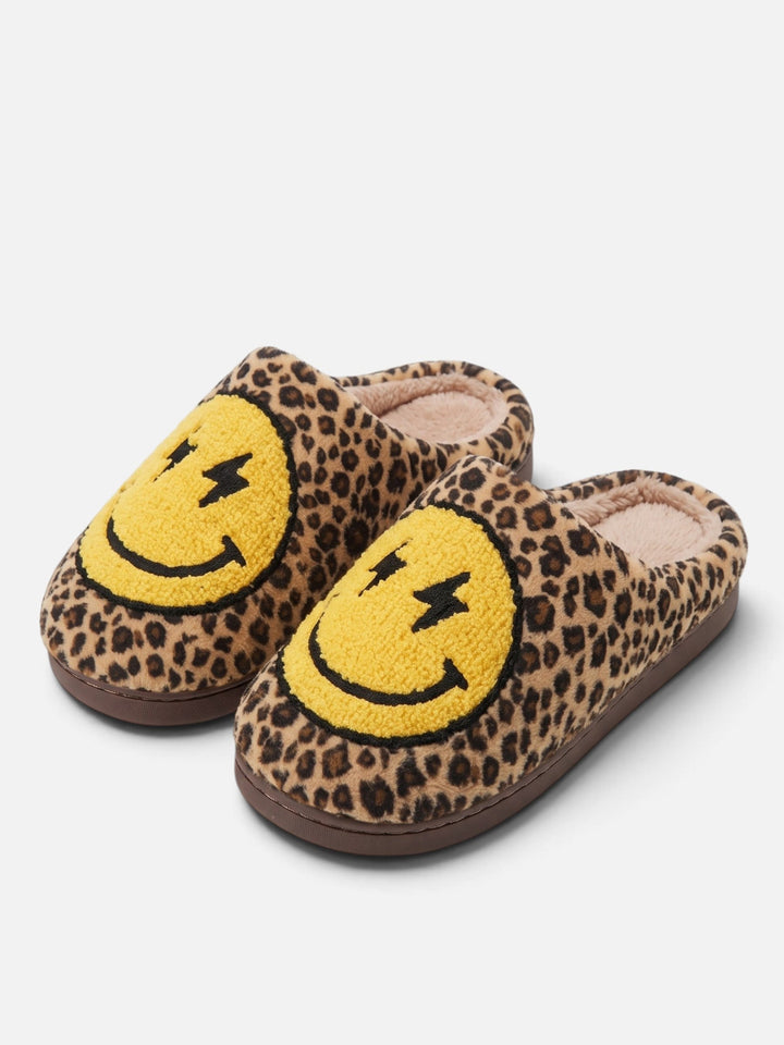 Hjemmesko med plateau og smiley til damer