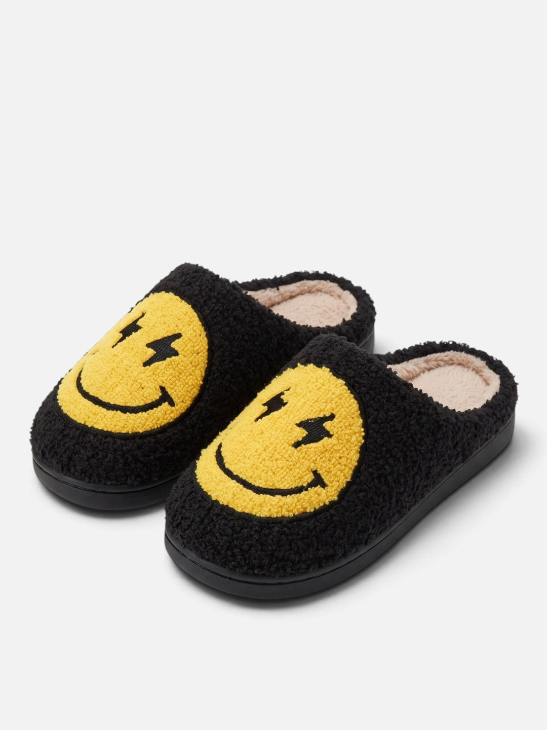 Hjemmesko med plateau og smiley til damer