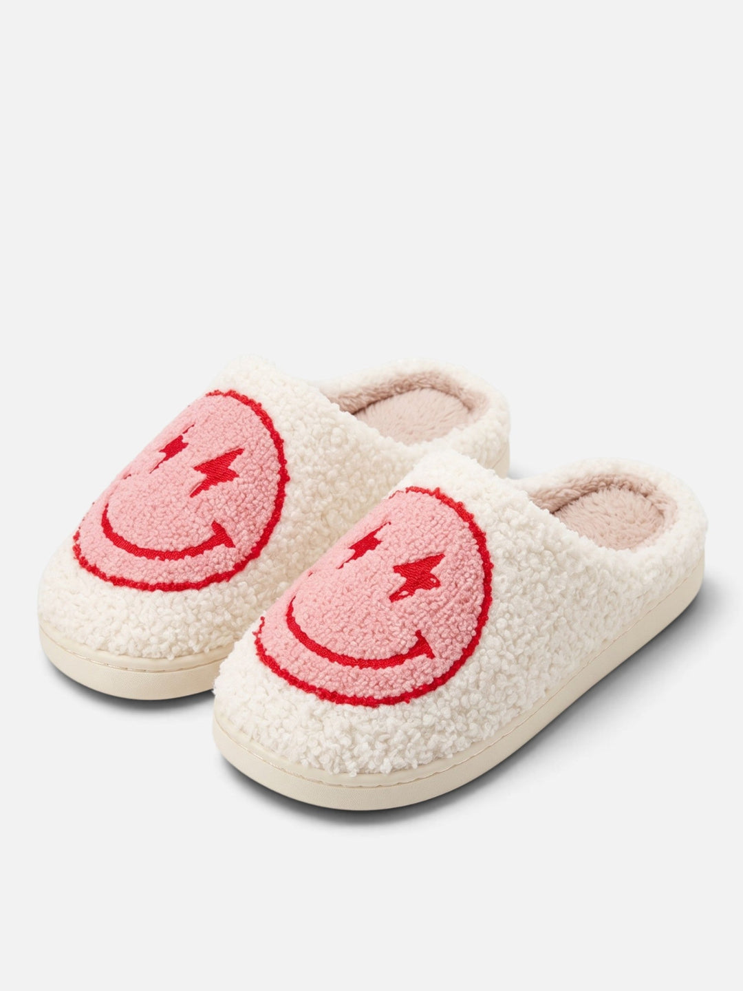 Hjemmesko med plateau og smiley til damer