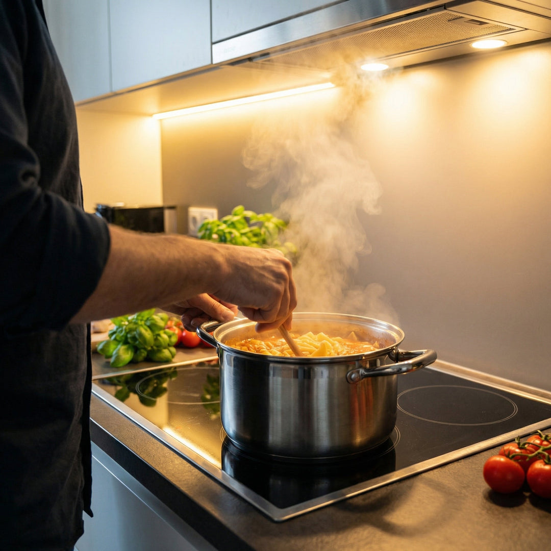 Kogegryde i titanium med låg, PFAS-fri