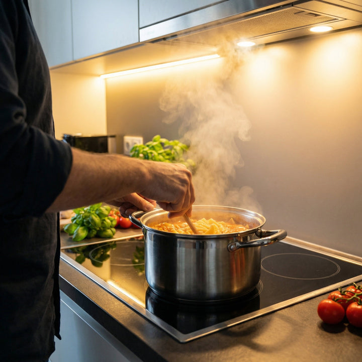 Kogegryde i titanium med låg, PFAS-fri