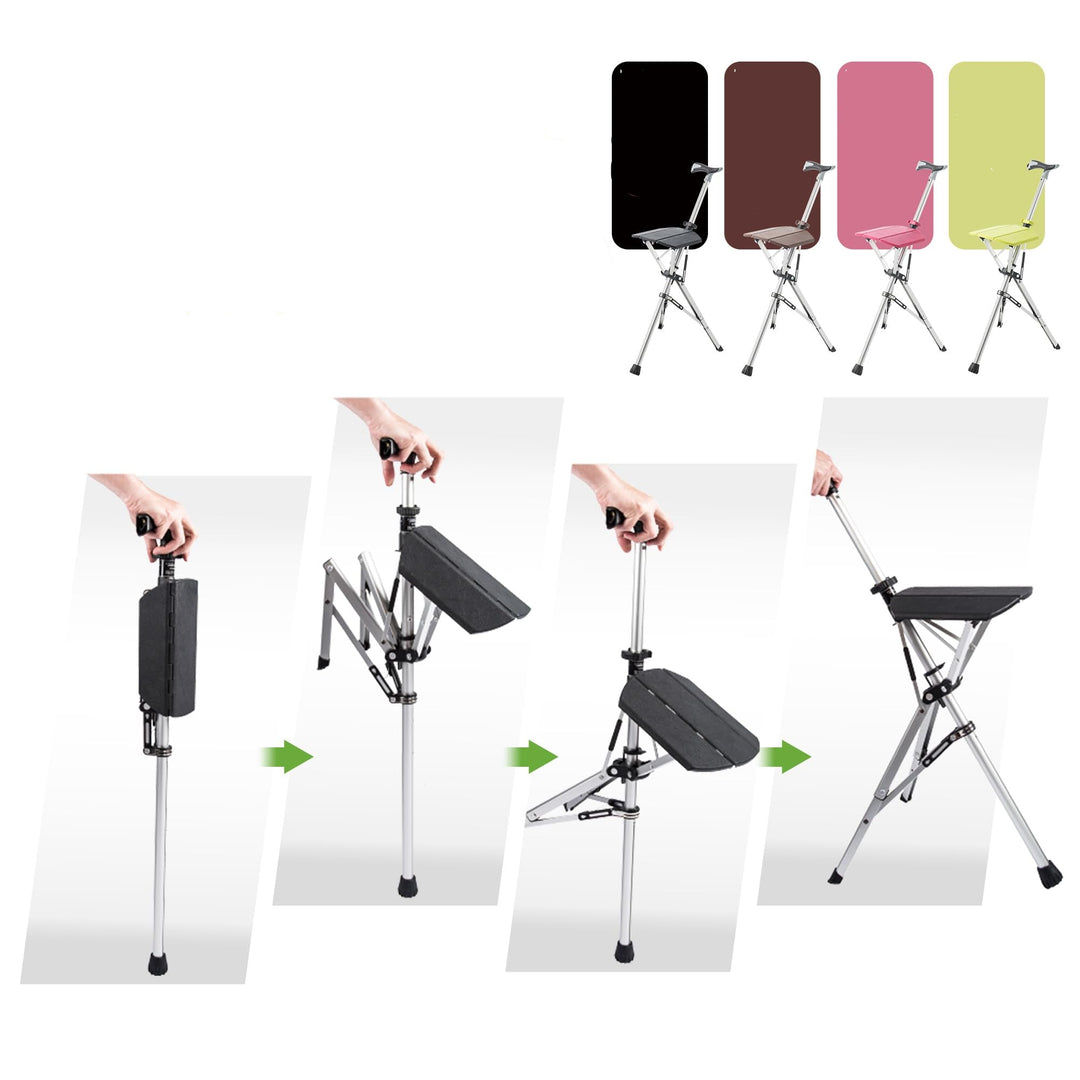 CrutchSeat - Foldbar taburet til komfort - let og bærbar