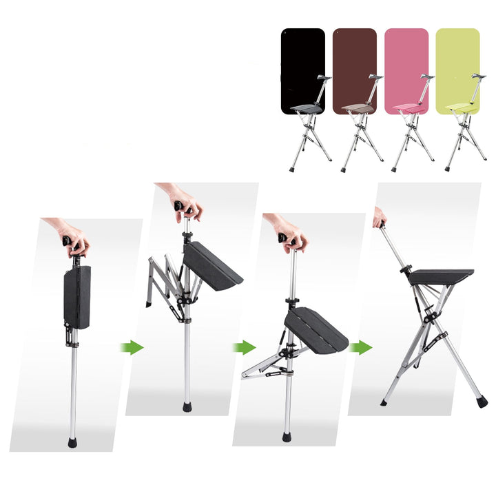 CrutchSeat - Foldbar taburet til komfort - let og bærbar