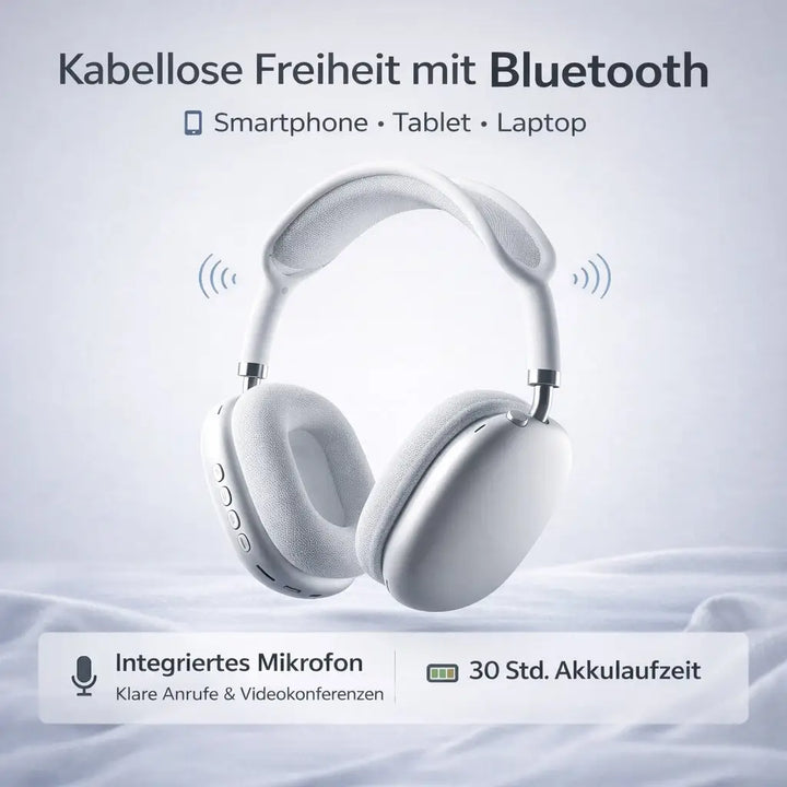 Over-ear høretelefoner med støjreduktion og Bluetooth (ANC)