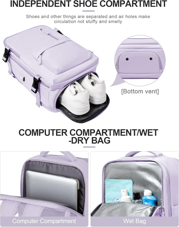 Laptoptaske med flere rum og justerbar rem