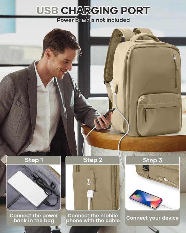 Laptoptaske med flere rum og justerbar rem