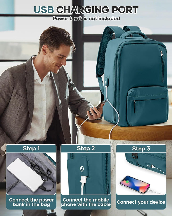 Laptoptaske med flere rum og justerbar rem