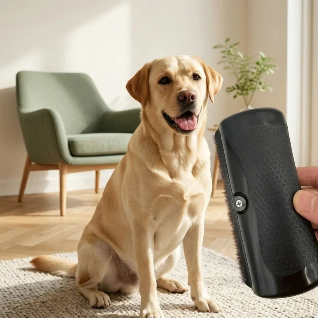 GlowBrush filtsaks-kam til hunde og katte — fjerner løs underuld