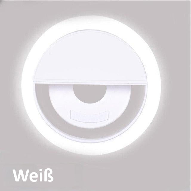Bærbar ringlampe til selfies - GlowSnap