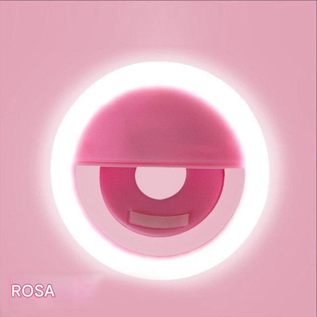 Bærbar ringlampe til selfies - GlowSnap