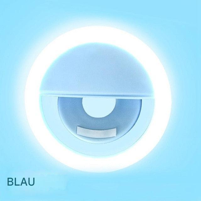 Bærbar ringlampe til selfies - GlowSnap