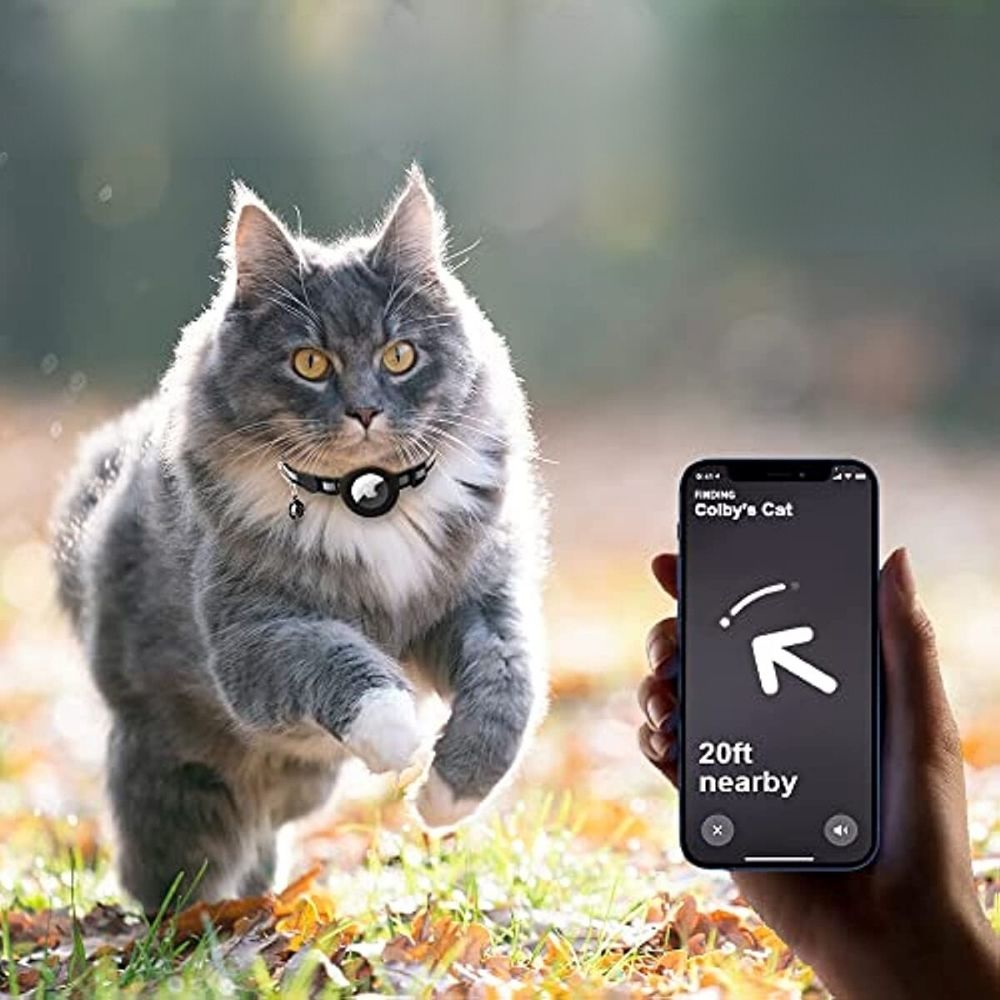 GPS-halsbånd til katte med reflekterende design