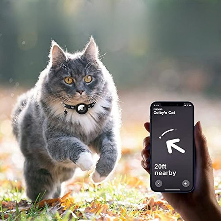 GPS-halsbånd til katte med reflekterende design