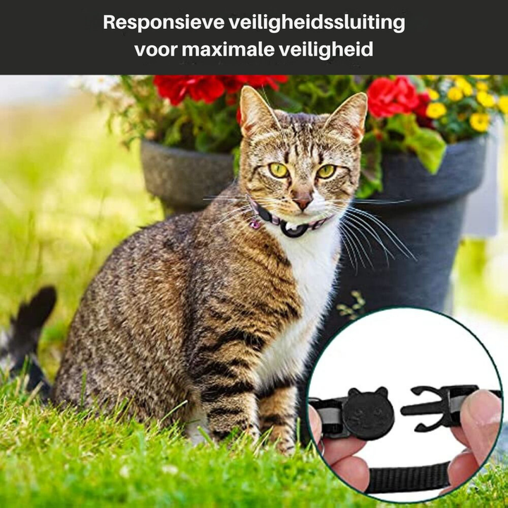 GPS-halsbånd til katte med reflekterende design