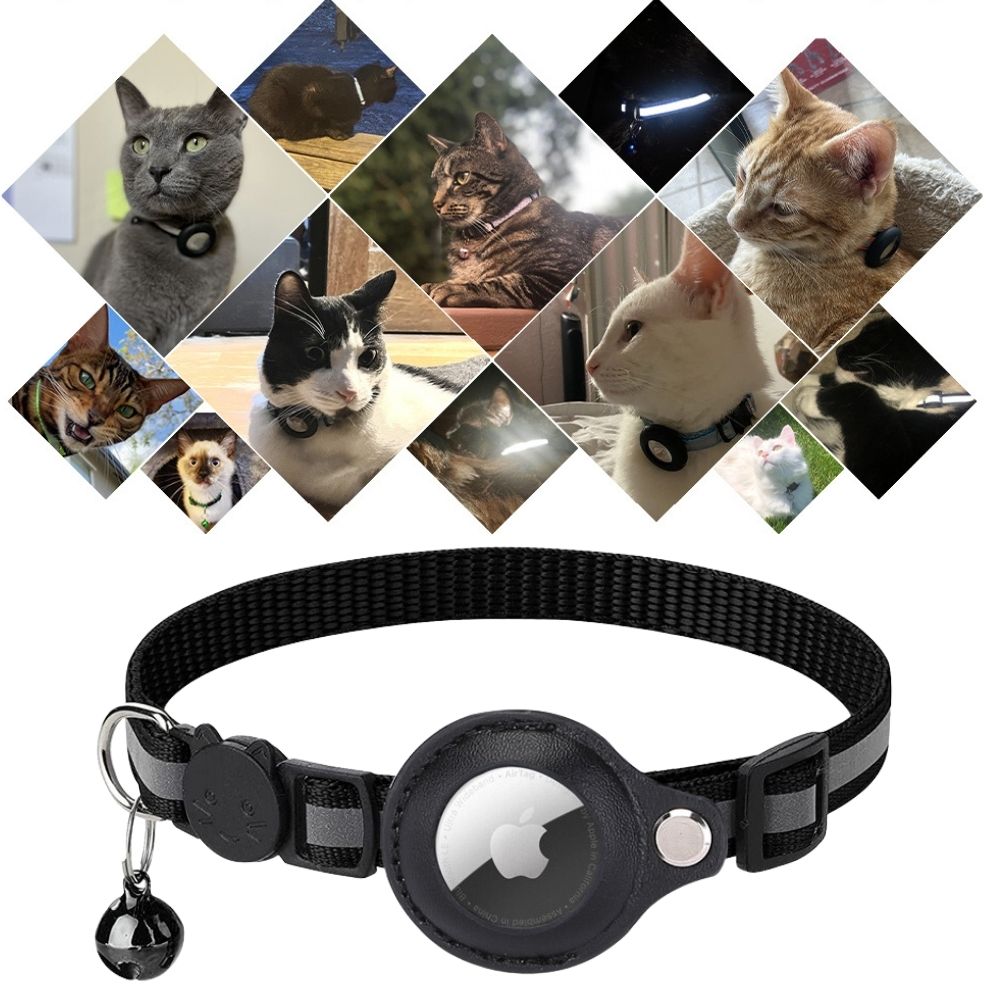 GPS-halsbånd til katte med reflekterende design