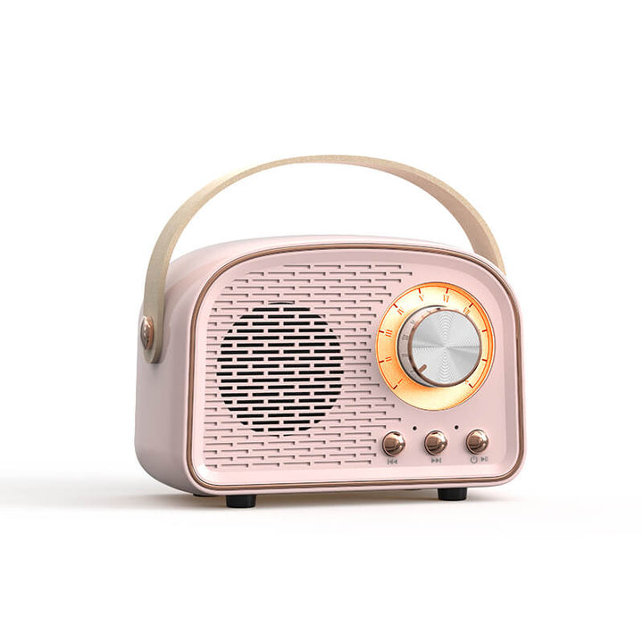 Sandsberg Retro Radio Bluetooth-højttaler | Trådløs | Bærbar | Elegant lyd til hjemmet og på farten