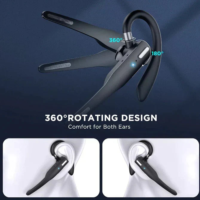Trucker Dual Mic Bluetooth 5.1 trådløst headset med støjreduktion