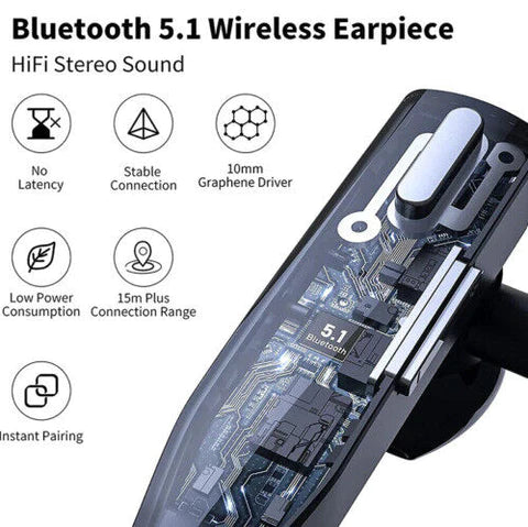 Trådløse Bluetooth 5.1-høretelefoner med dobbelt mikrofon - RoadMic Pro