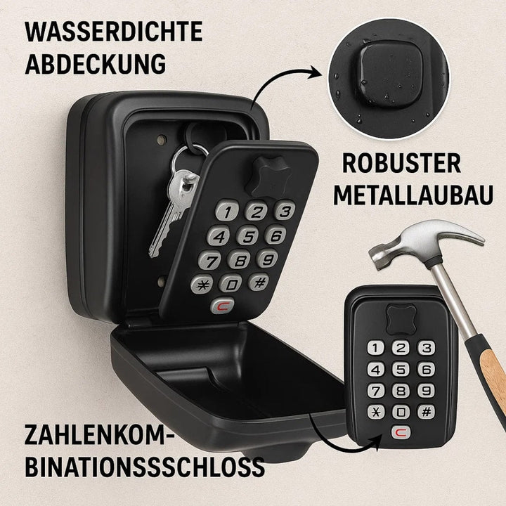 Udendørs nøgleboks | Nøgleboks med kode | SafeHaus