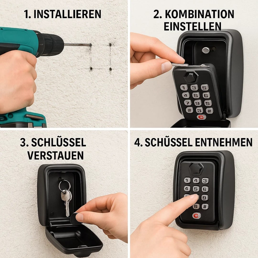 Udendørs nøgleboks | Nøgleboks med kode | SafeHaus