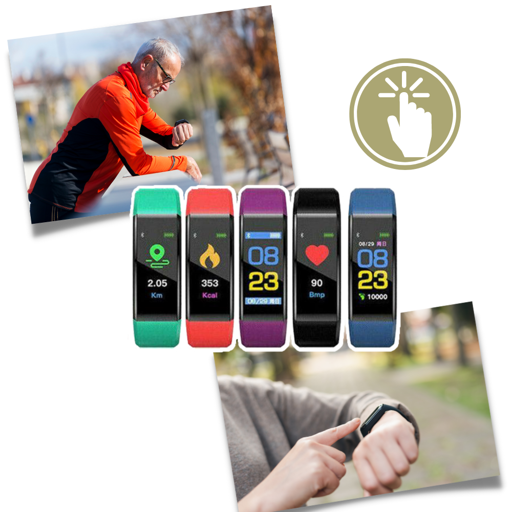 Smartwatch til ældre med måling af puls og blodtryk | Karnz