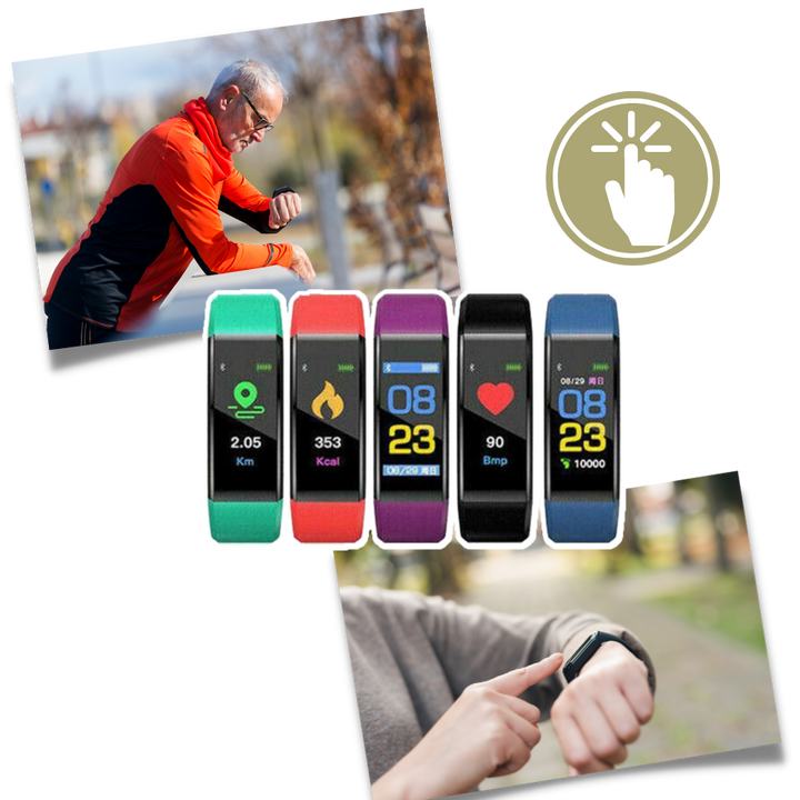 Smartwatch til ældre med måling af puls og blodtryk | Karnz
