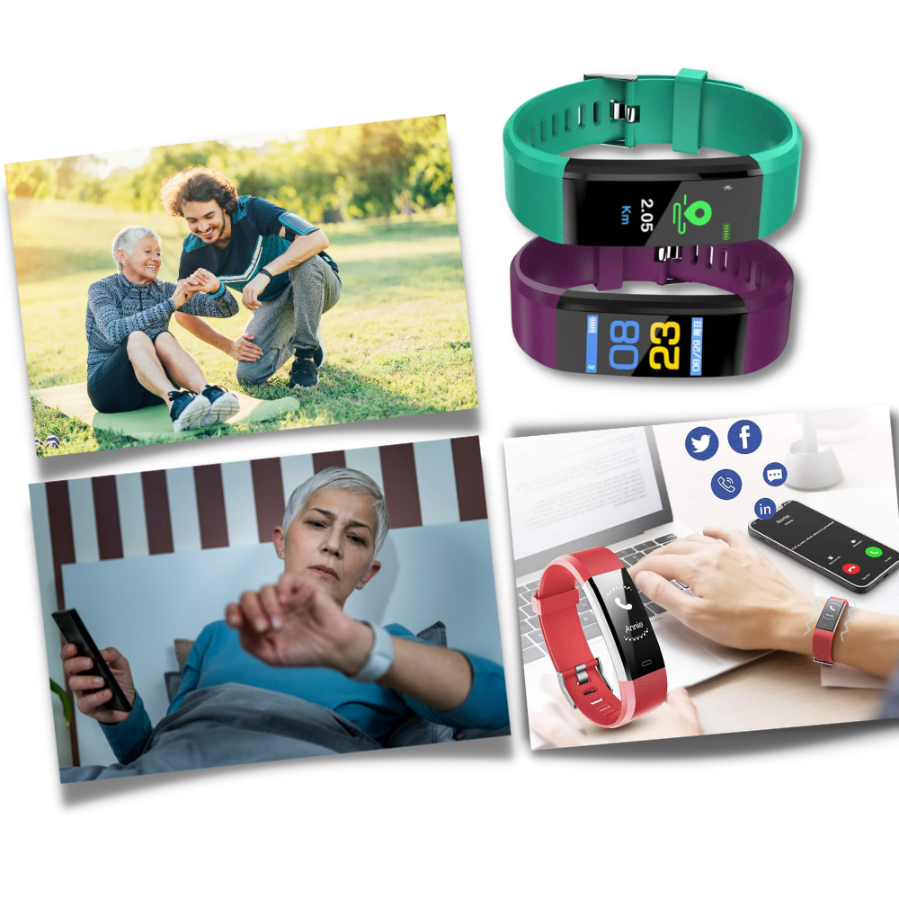 Smartwatch til ældre med måling af puls og blodtryk | Karnz
