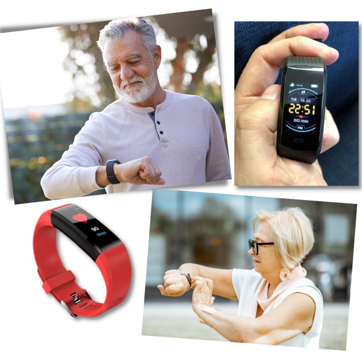 Smartwatch til ældre med måling af puls og blodtryk | Karnz