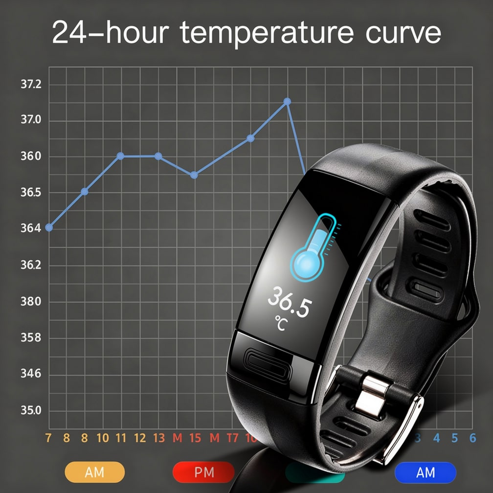 Smartwatch med EKG, puls, blodtryk og søvnovervågning til kvinder og mænd | Fitness-tracker | Vitaro