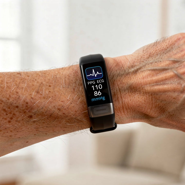 Smartwatch med EKG, puls, blodtryk og søvnovervågning til kvinder og mænd | Fitness-tracker | Vitaro
