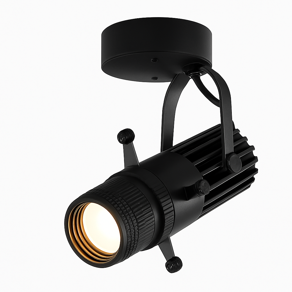 Drejelig LED-spot med justerbar åbning