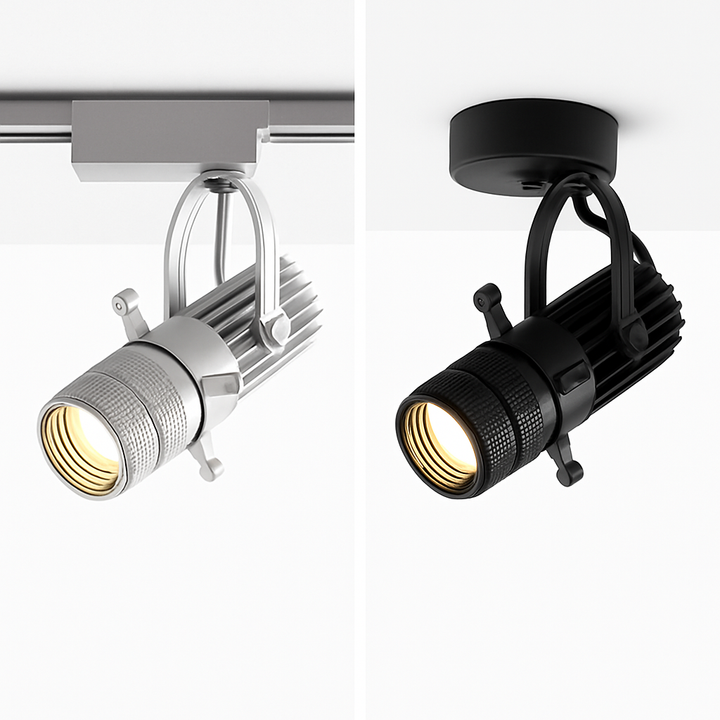 Drejelig LED-spot med justerbar åbning