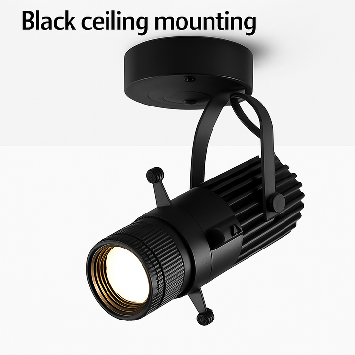Drejelig LED-spot med justerbar åbning