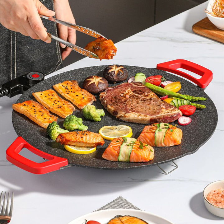PrimeGrill røgfri smart grill | Kompakt elgrill med justerbare varmeindstillinger og nem rengøring