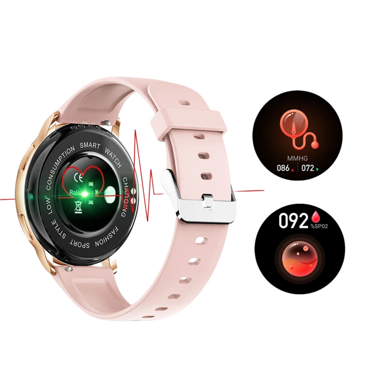 Smartwatch til kvinder - Bluetooth | Pulsmåling | Elegant