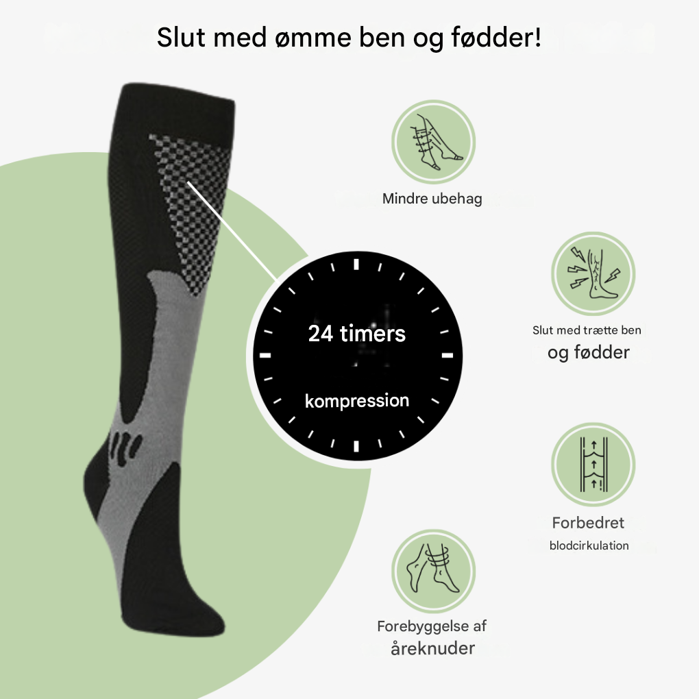Støttepasform sokker