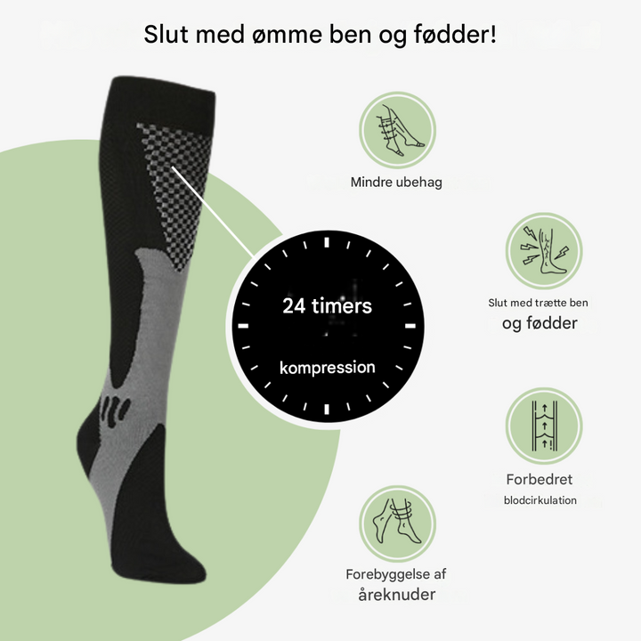 Støttepasform sokker