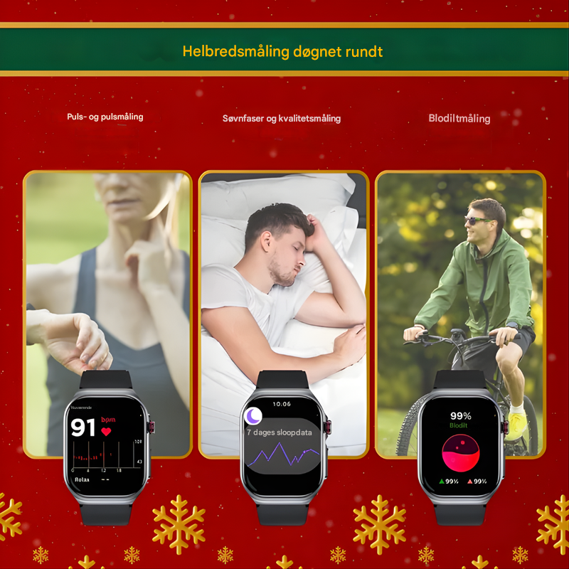 Smartwatch med avancerede funktioner til aktive livsstile