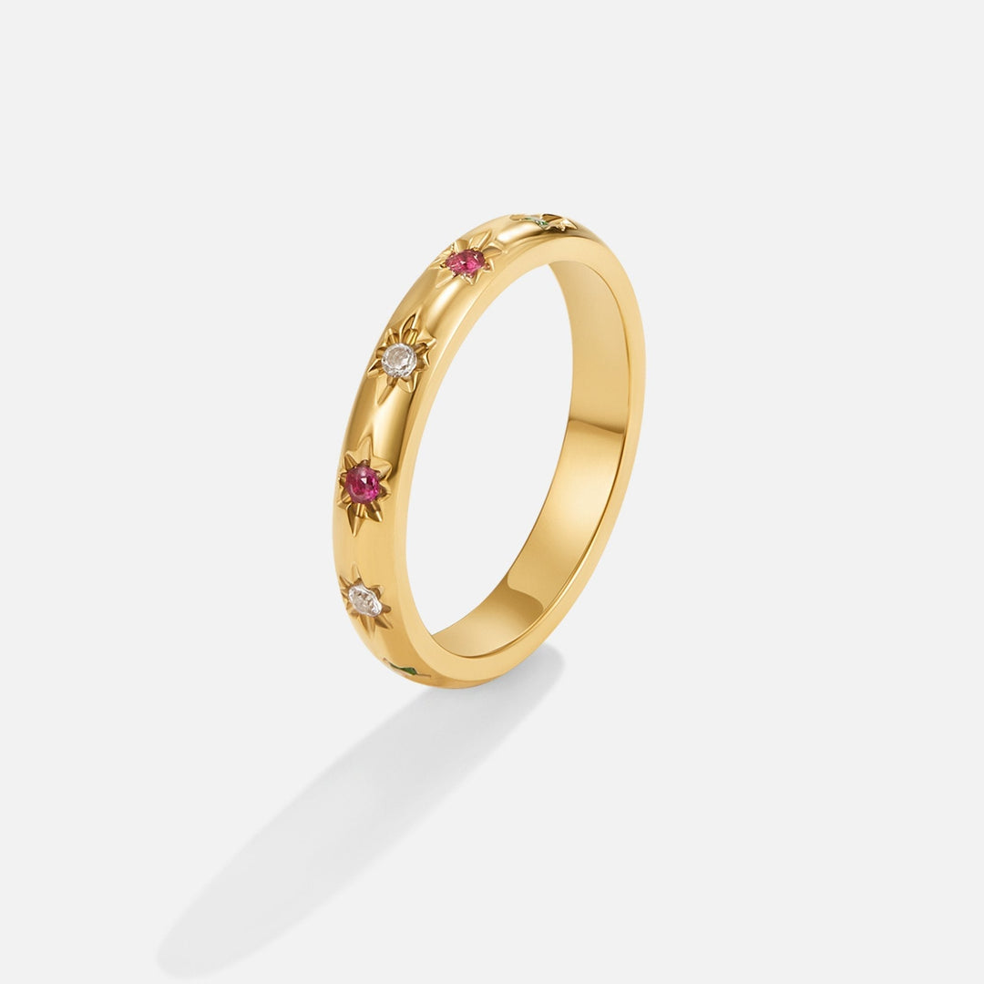 Tali Regnbue Krystalring