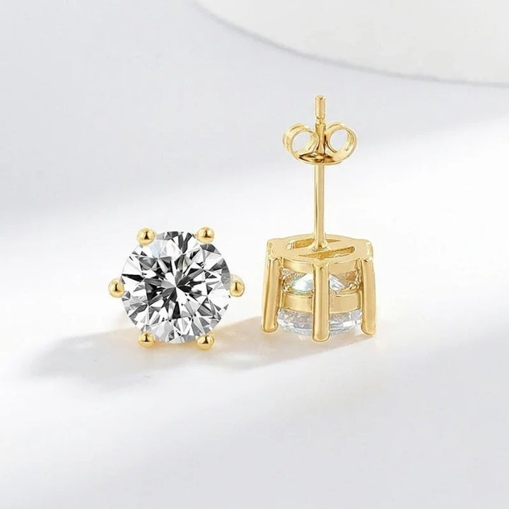Elegante øreringe i hvidguld med diskret glans