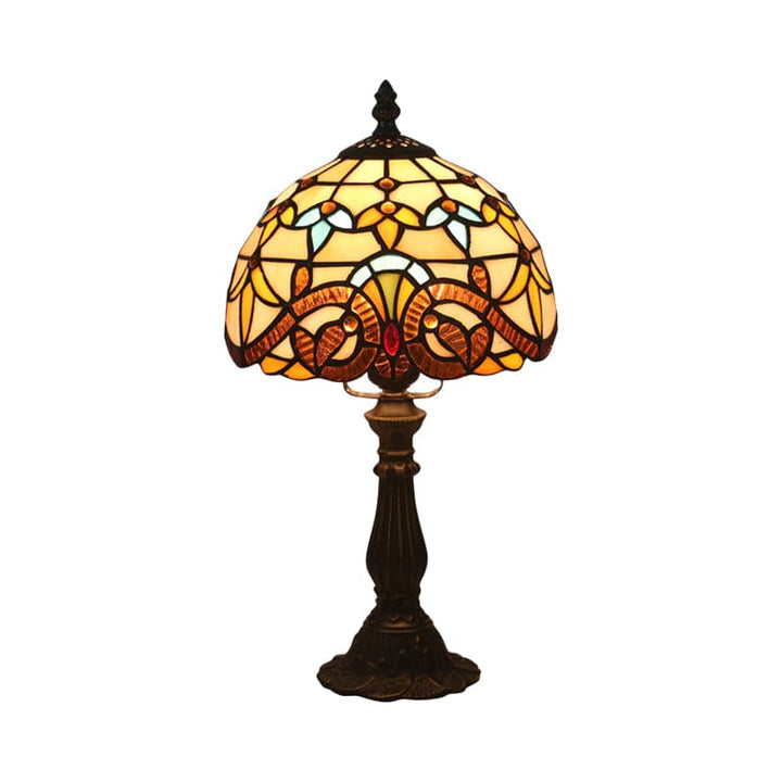Bordlampe i Tiffany-glas – klassiske linjer i bly